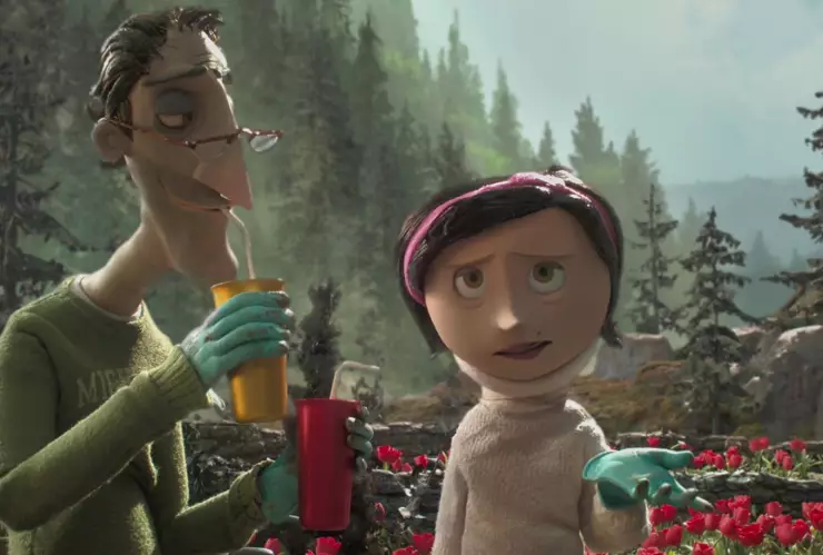 papá y mamá de Coraline y la puerta secreta
