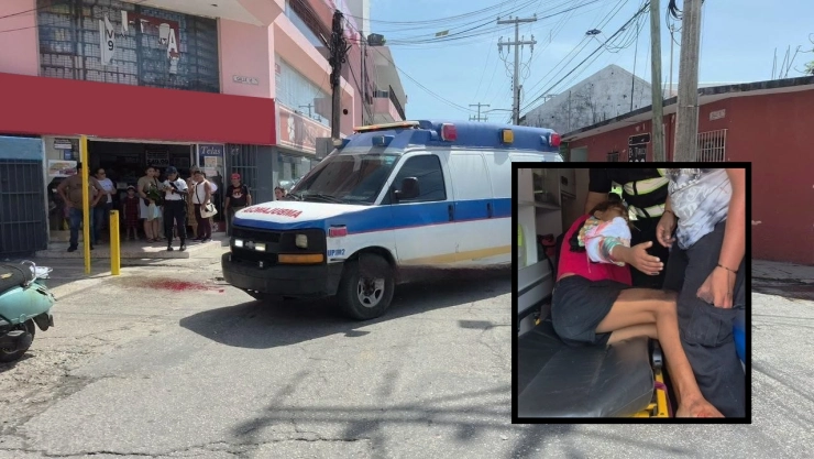 Mujer se DESANGRA tras romperse una fístula en pleno Centro; la llevaron de URGENCIA al hospital