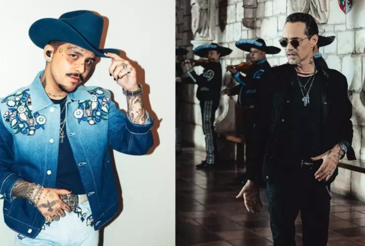¿Colaboración? Christian Nodal sube un video bailando con Marc Anthony