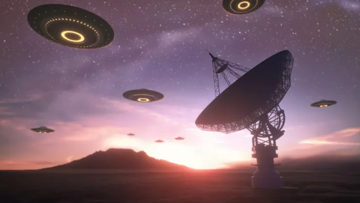 señal extraterreste codificada simulada