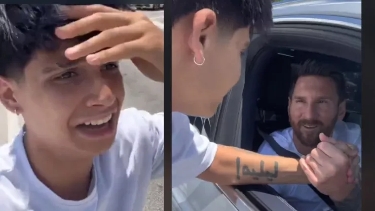 Fan de messi en Miami