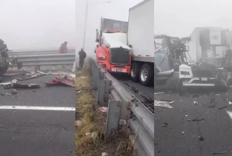 ¡Aparatoso! Choque múltiple en autopista Veracruz-Puebla; esto se sabe