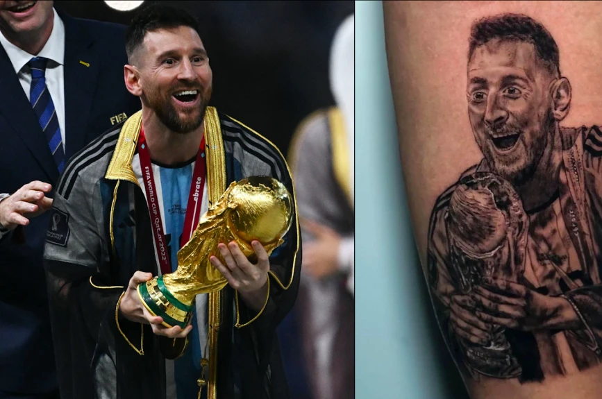 Los peores tatuajes de Lionel Messi como campeón del mundo