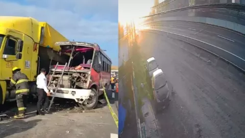 Accidente vehicular, hoy 17 de enero de 2025