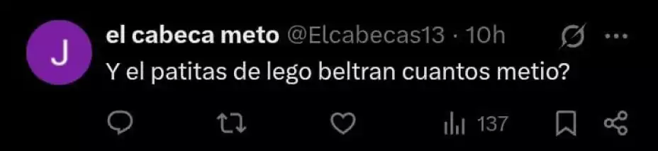 Aficionado contra Beltrán
