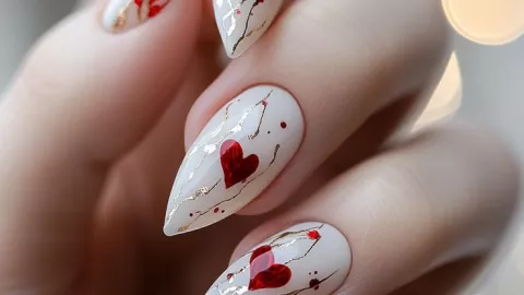 Uñas para San Valentín