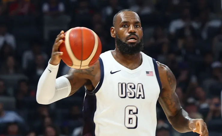 LeBron James con la selección de Estados Unidos