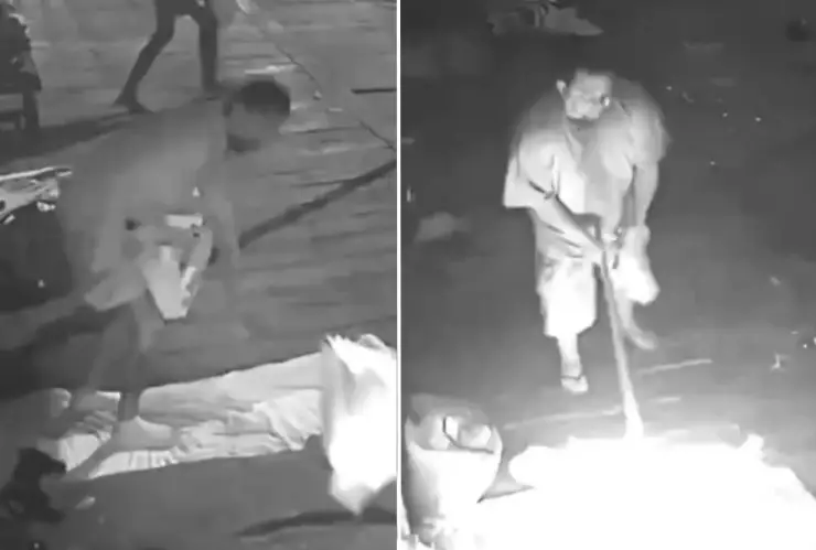 Prende fuego a hombres en Brasil