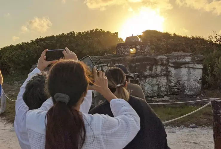alineamiento solar en el vestigio el caracol