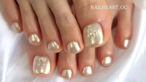 uñas para pies perlas semana santa 2026