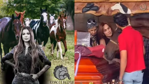 FOTO_ Caballo se despide de Elena Larrea, activista fundadora de Cuacolandia