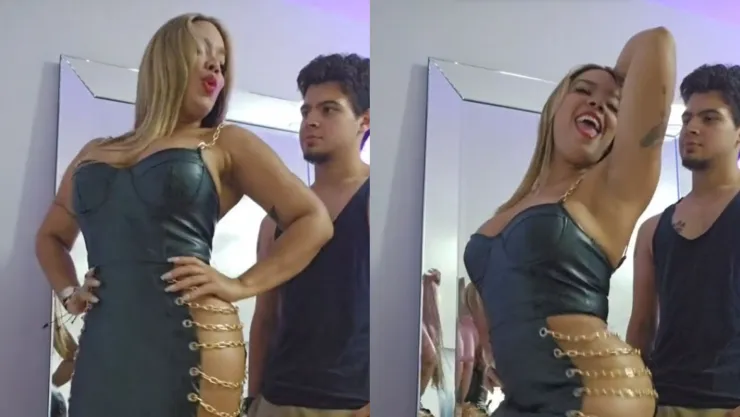 Mamá perrea a su hijo en TikTok controversial