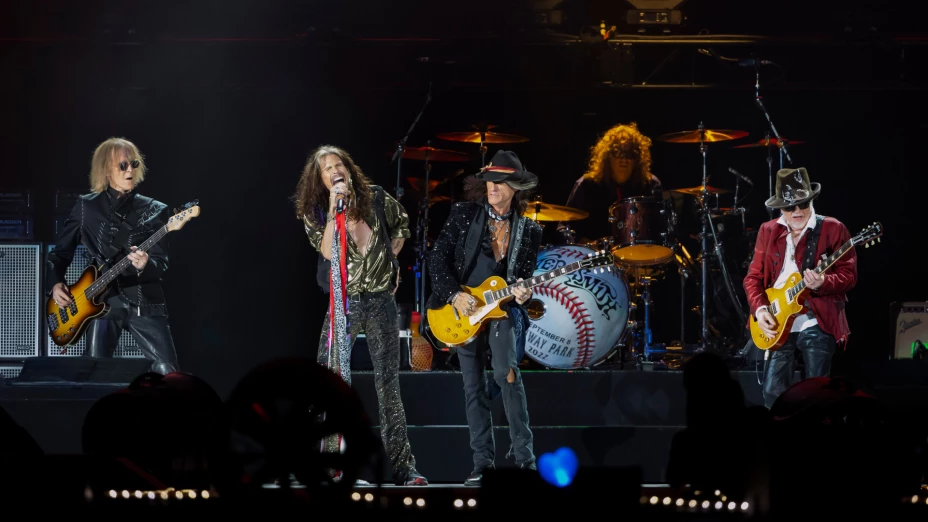 Aerosmith en concierto en el Fenway Park de Boston en 2022.