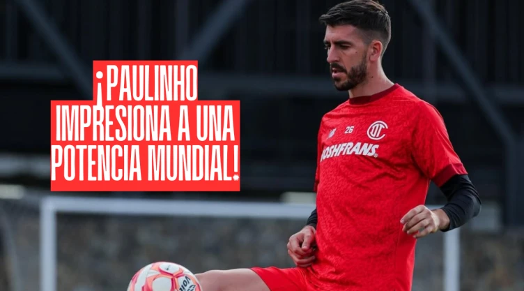 Paulinho en entrenamiento de Toluca
