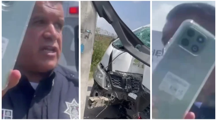 agreden a camarógrafo accidente en Coacalco