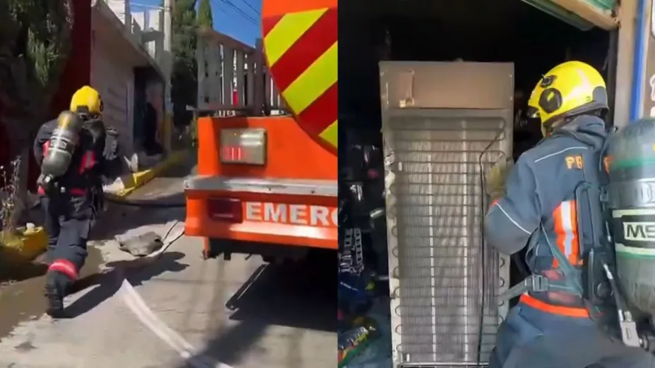 VIDEO: Sorprende incendio de un comercio en la colonia Benito Juárez en Puebla hoy ¿Hay heridos?