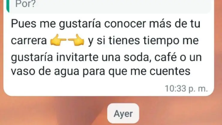 Entrega CV a empresa y el reclutador intenta ligar’