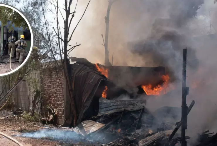 Incendio en casa de Los Mochis
