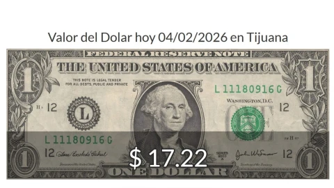 Conoce el precio del dólar hoy en Tijuana durante la jornada de este miércoles 4 de febrero de 2026
