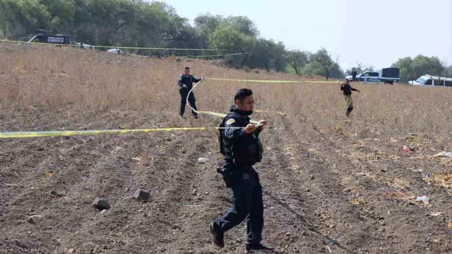 Zona donde se encontró un crematorio clandestino en Tláhuac, CDMX.