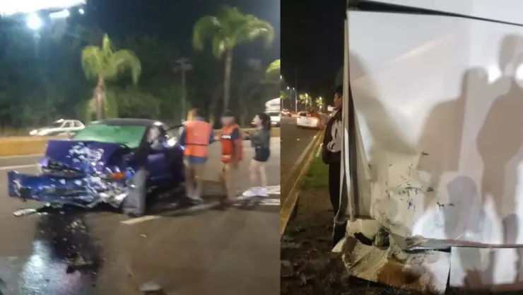 Choque en Lázaro Cárdenas de Xalapa