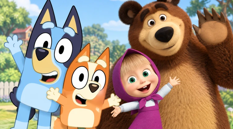 4 episodios de Bluey y Masha y El Oso para enseñar a tus hijos sobre pedir ayuda