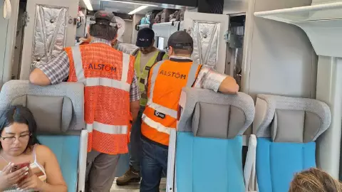 Usuarios reportan fallas del Tren Maya en su ruta Cancún- Valladolid; quedaron varados.jpg