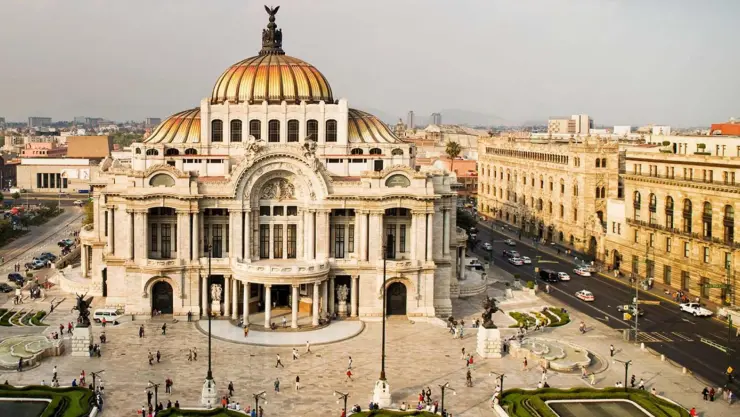 Bellas Artes en el centro de la Ciudad de México