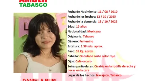Daniela Rubí Magaña Juárez desapareció en Nacajuca