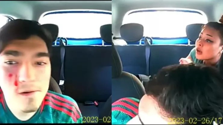 golpiza a conductor de plataforma