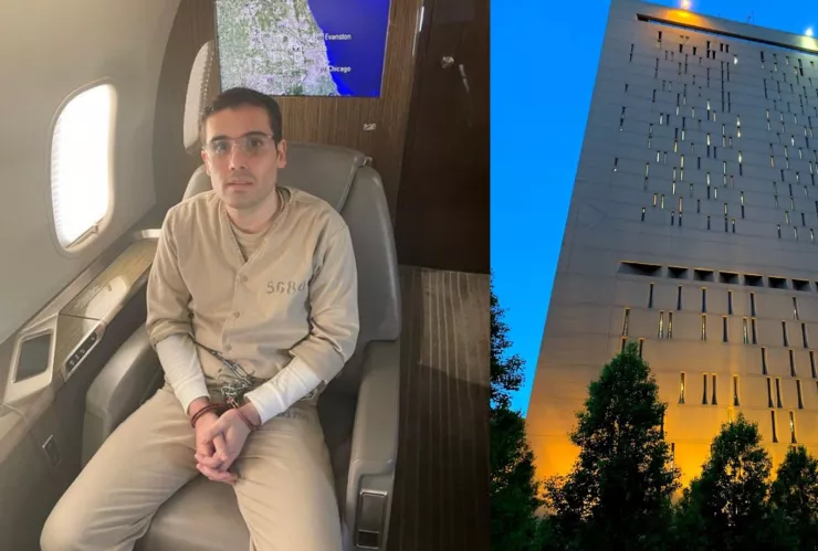 Ovidio Guzmán en la prisión de Chicago.