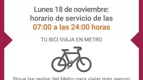 Horarios del Metro CDMX 18 de noviembre
