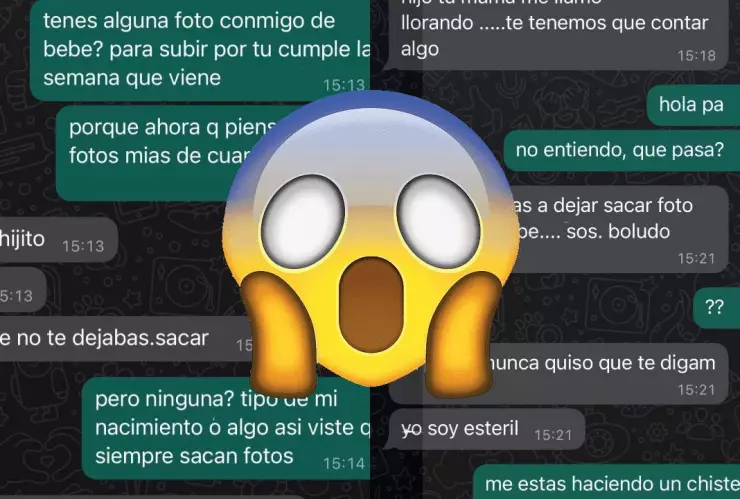 Chico descubre que fue adoptado gracias a un mensaje en WhatsApp