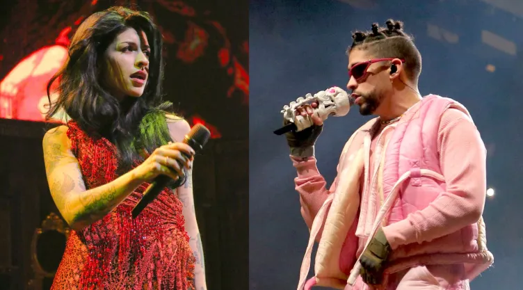 bad bunny y cazzu beso en concierto