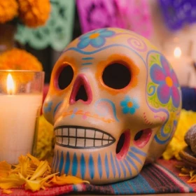 Ofrenda a un recién fallecido en Día de Muertos