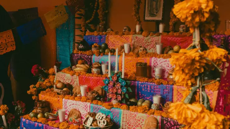 comida altar de muertos.
