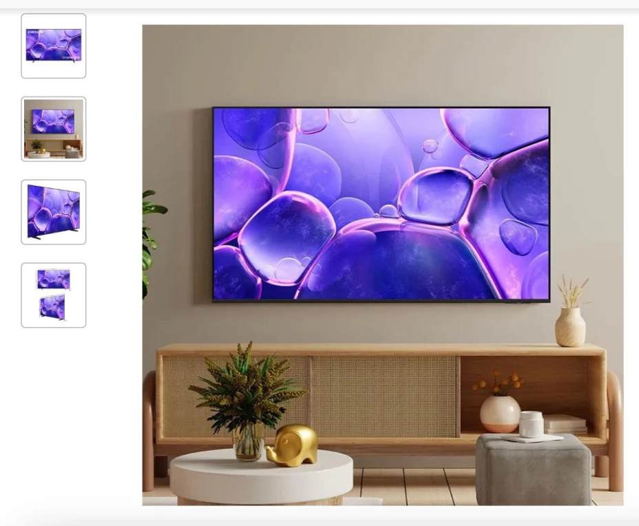 Así es la pantalla Samsung que ofrece Elektra