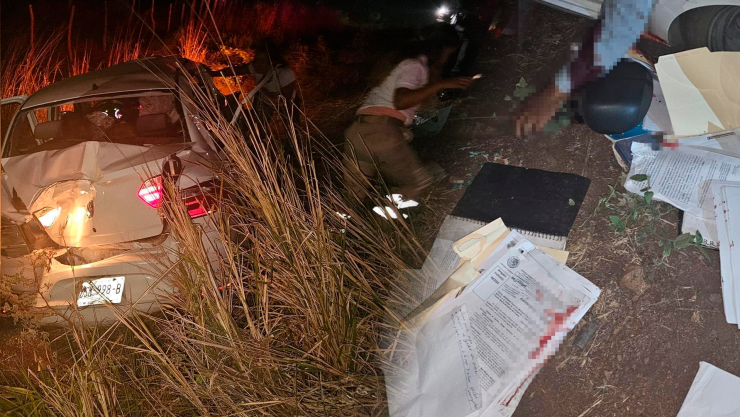 Mueren 4 servidores públicos en accidente carretero en tramo Cintalapa - Jiquipilas