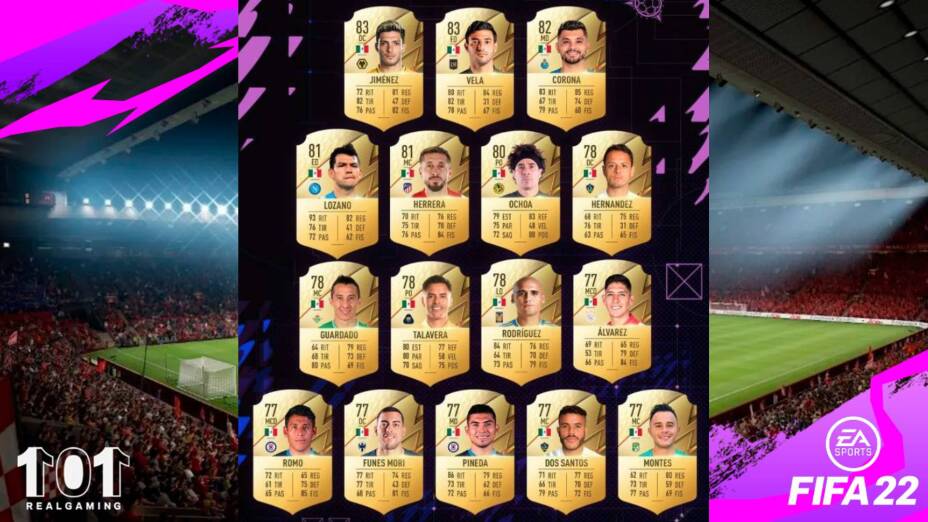 Top 15 mexicanos en FIFA 22