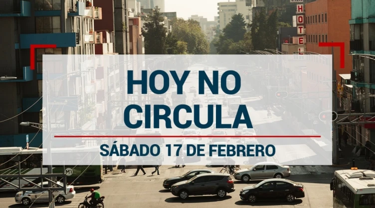 ¿Te toca descansar? Estos autos no circularán por el Hoy No Circula el 17 de febrero