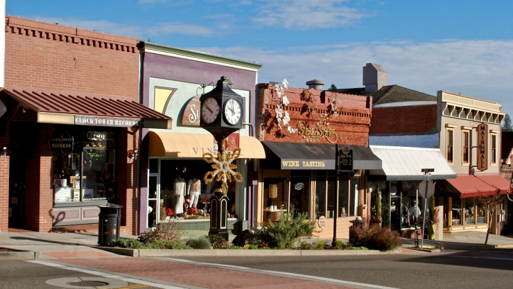 la ciudad de Grass Valley en California