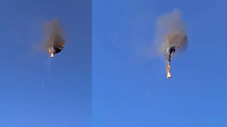 VIDEO | Globo aerostático se incendia y cae; hay al menos ocho muertos