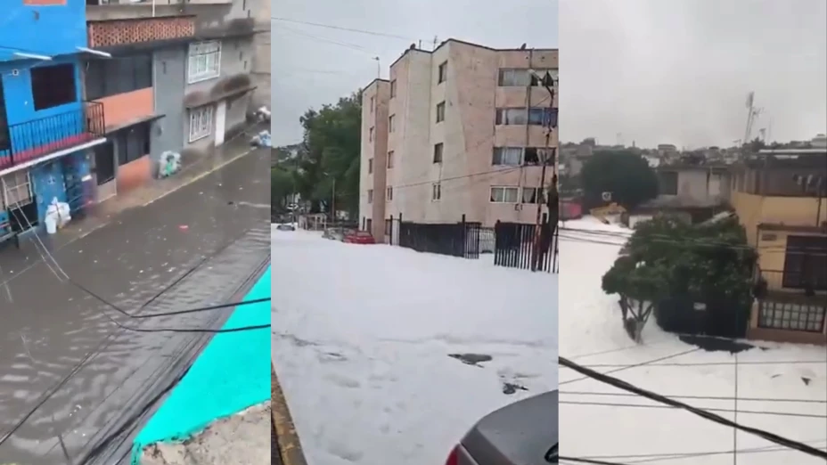 Se desborda la presa Los Cuartos en Naucalpan.