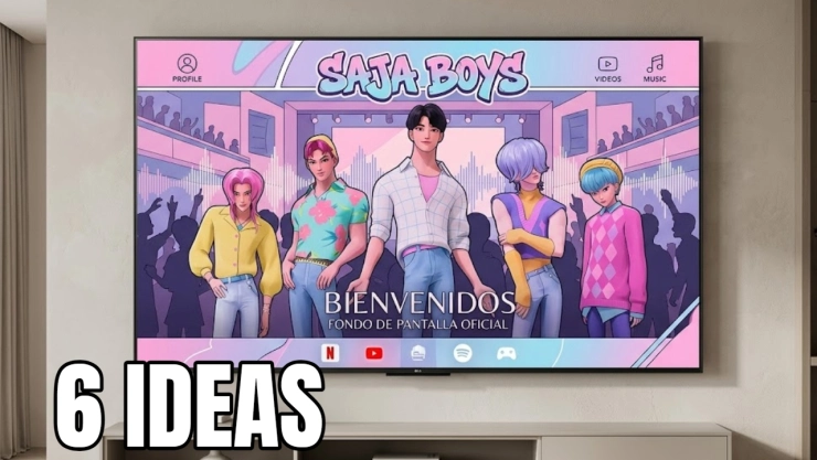 6 ideas de fondos de pantalla de los Saja Boys para la pantalla Smart TV, para un fan de KPop Demon Hunters