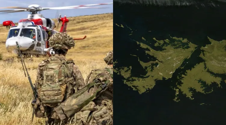 Despliegue militar de Gurkhas en Islas Malvinas.