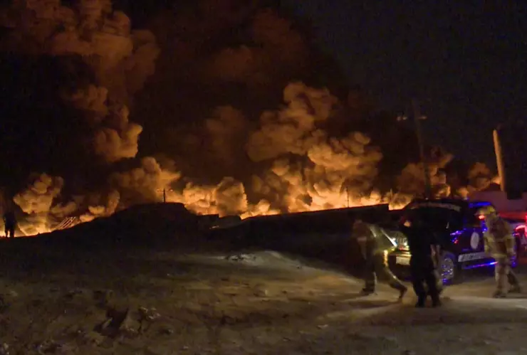 Incendio Recicladora Juarez