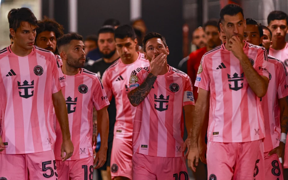 Lionel Messi y Sergio Busquets, jugadores del Inter Miami