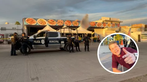 Comercial marisquería El Muelle 8 donde ocurrió atentado en Culiacán