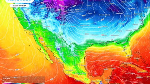 Onda gélida en camino