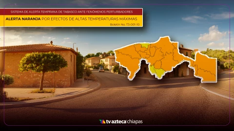 Alerta Naranja en Tabasco por altas temperaturas y onda de calor del 1 al 10 de mayo de 2025